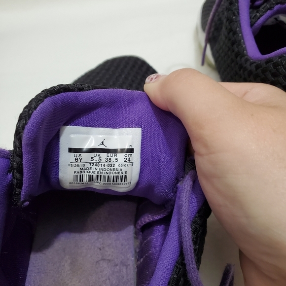 Jordan Future Low Purple/Black Sneakers - Picture 5 of 5